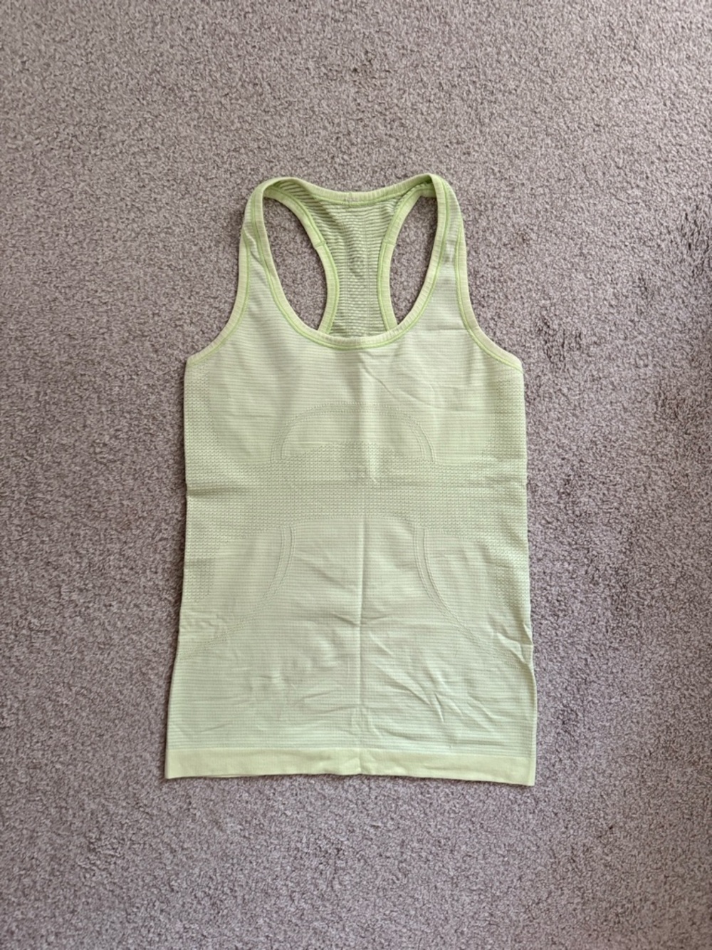 Lululemon Athletica Yellow Racerback Tank